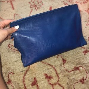 Blue vintage Bottega Veneta clutch
